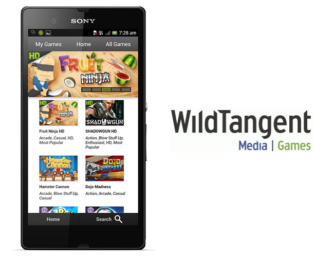 WildTangent Games en Sony Xperia