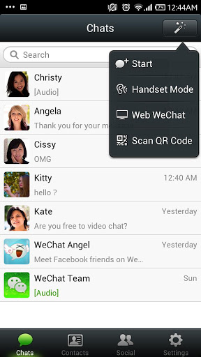 Mensajes y Video Llamadas HD Gratuitas con WeChat